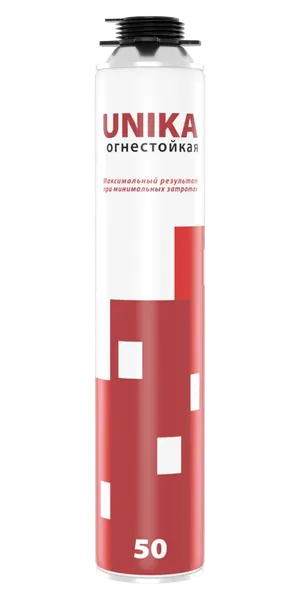 Пена монтажная UNIKA 50 огнестойкая 750мл
