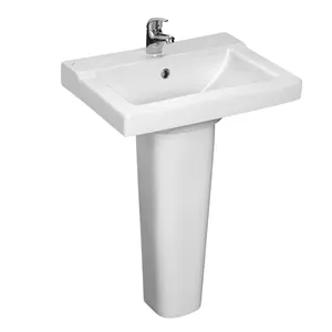 Умывальник с пьедесталом Santeri Орион (570х424x830 мм, белый, с переливом) thumbnail