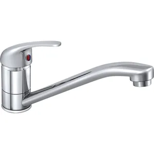 Смеситель для мойки шаровой, на шпильке, излив 25 см, Славен СЛ-ОД-П21