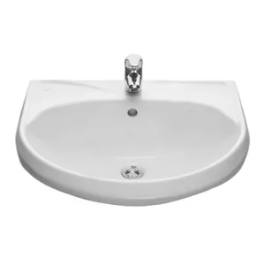 Умывальник Santeri Вест (575x470x214 мм, белый, с переливом)